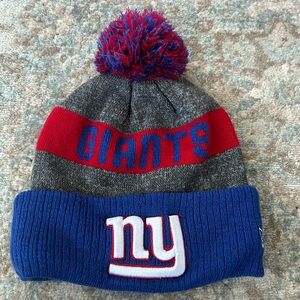 NFL New York Giants Winter Knit New Era Cap Hat Ski Fleece Lined Football NWOT